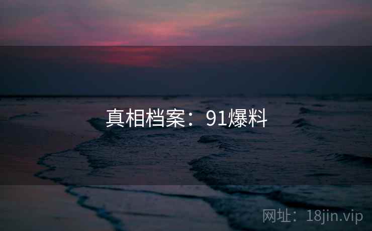 真相档案:91爆料